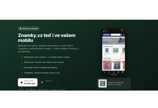 Mobilní aplikace Znamky.cz – kompletní průvodce funkcemi