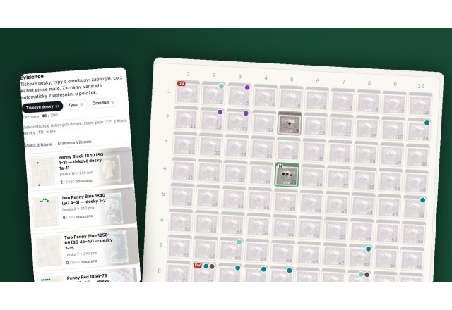 Neue Register in der digitalen Briefmarkensammlung