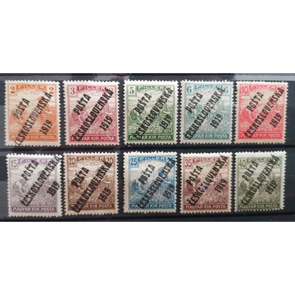 Briefmarken Tschechoslowakie, 2f-40f, Mi.120-129