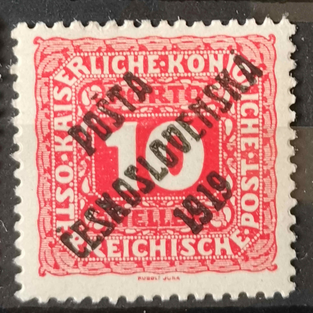 Checoslovaquia stamp, Mi.82, MH*, 10h