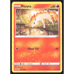 Pokemon Karte, 021/189, Gebraucht, Ponyta, HP 60