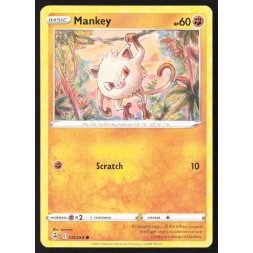 Carta Pokémon, 133/264, USED, Mankey, HP 60