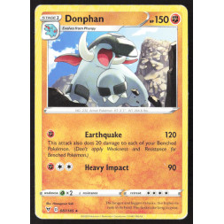 Pokemon Karte, 087/185, Gebraucht, Donphan, HP 150