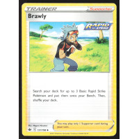 Pokémon karta, 131/198, Použ., Brawly - rapid strike