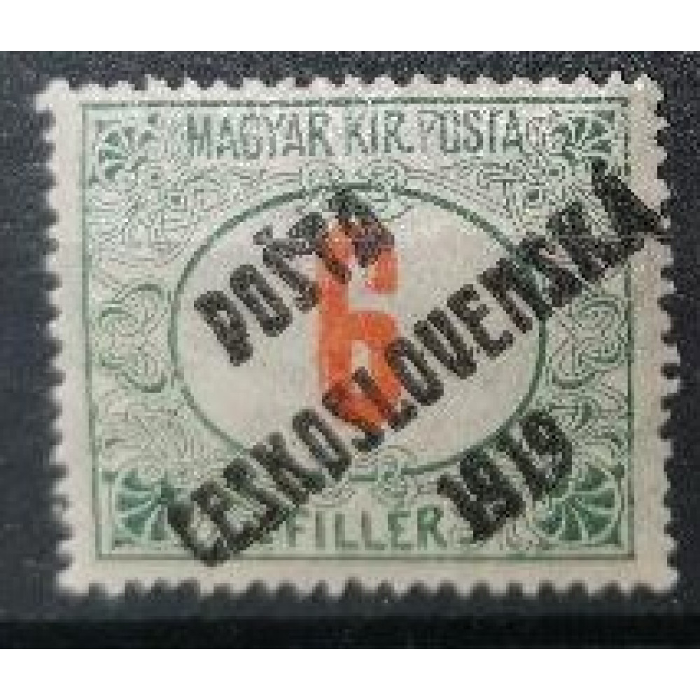 Briefmarke Tschechoslowakie PČ 1919, 6f, Pof.134, MH*