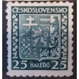 Briefmarke Tschechoslowakie, 25h, Pof.251, MH*