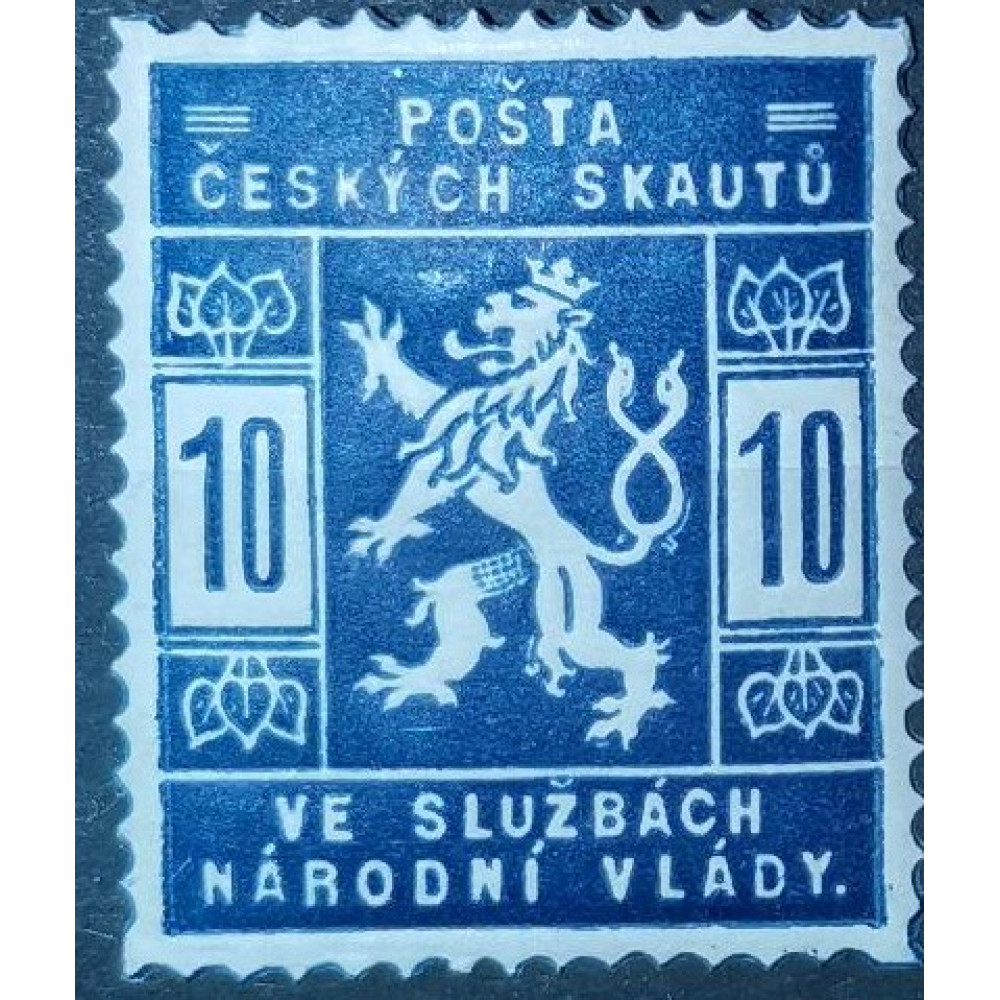 Briefmarke Tschechoslowakie, 10h, Pof.SK1, MH*