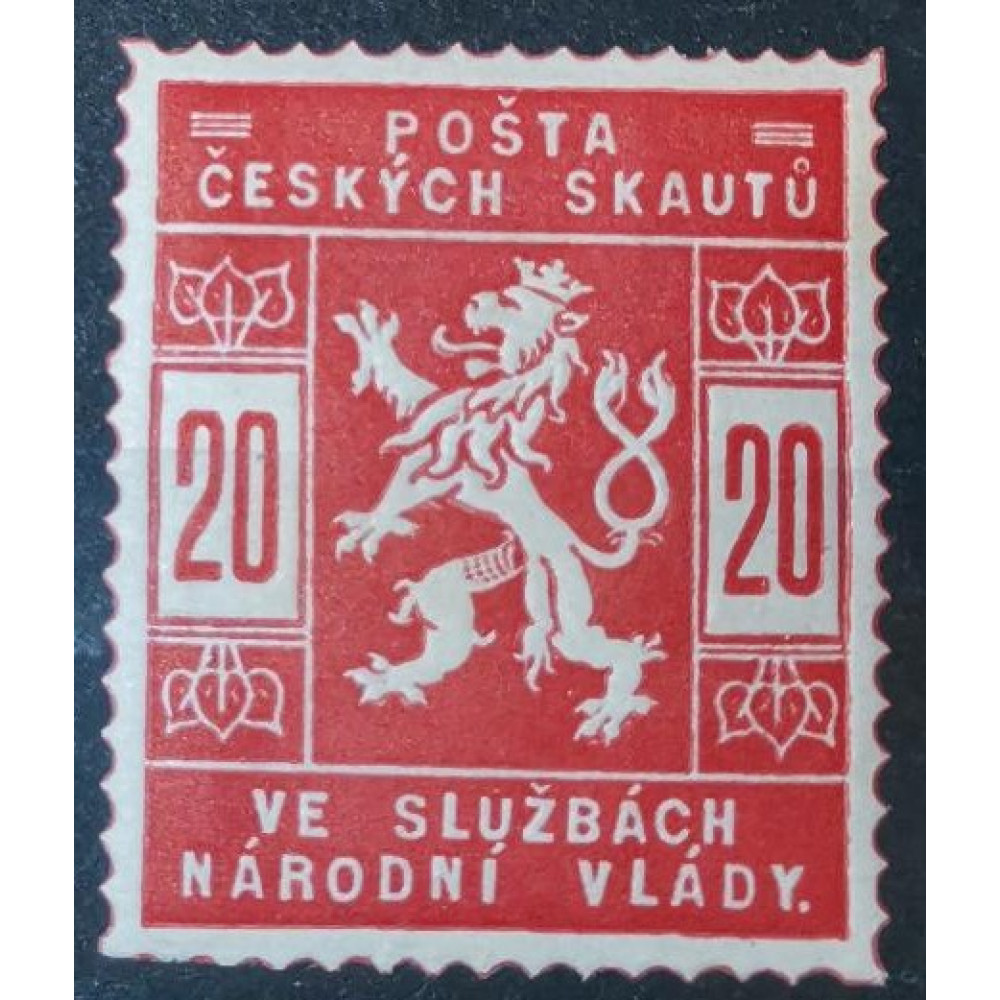 Briefmarke Tschechoslowakie, 20h, Pof.SK2, MH*