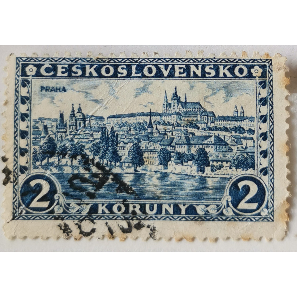 Sello Checoslovaquia, 2 Kč, Pof.225, Usado/#