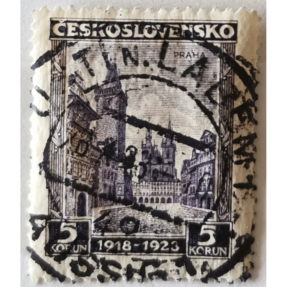 Sello Checoslovaquia, 5 Kč, Pof.242, Usado/#