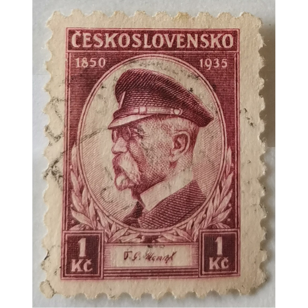 Sello Checoslovaquia, 1 Kč, Pof.286, Usado/#