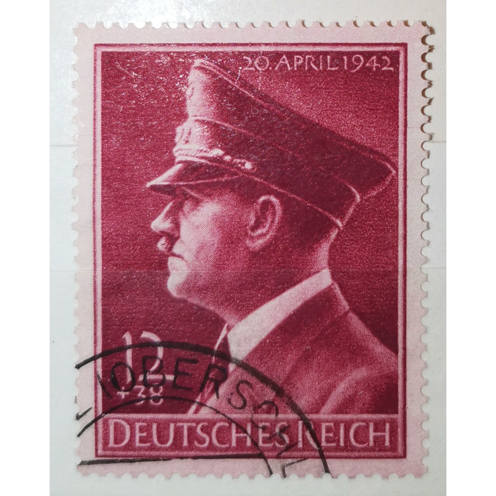 Briefmarke Deutsches Reich, 12+38 Pfg., Mi.813, Used/#