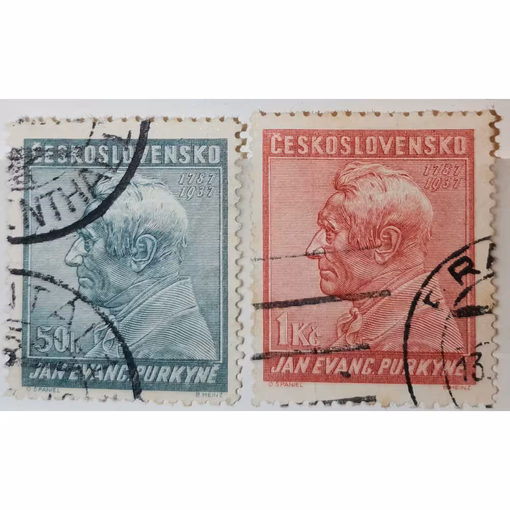 Satz Tschechoslowakie, 50h, Pof.322-323, Used/#
