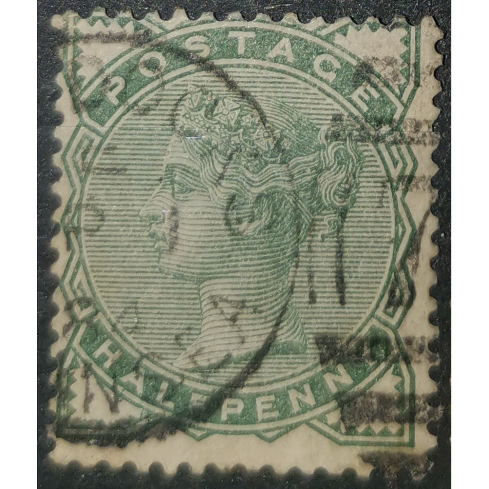 Sello Gran Bretaña, ½P, Sg.164, Usado/#