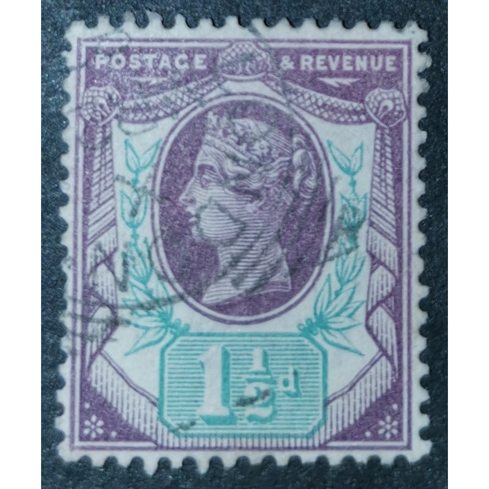 Sello Gran Bretaña, 1½P, Sg.198, Usado/#
