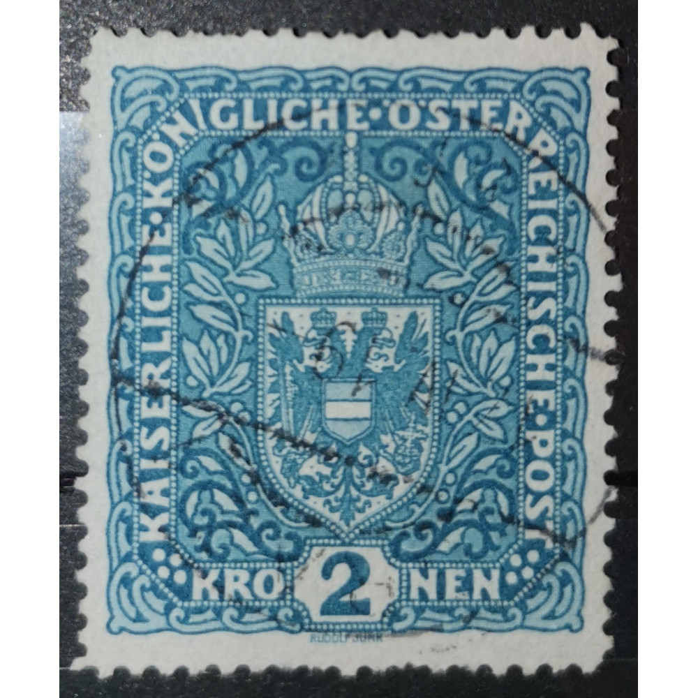 Selo Áustria, 2Kr, Mi.204I, Usado/#