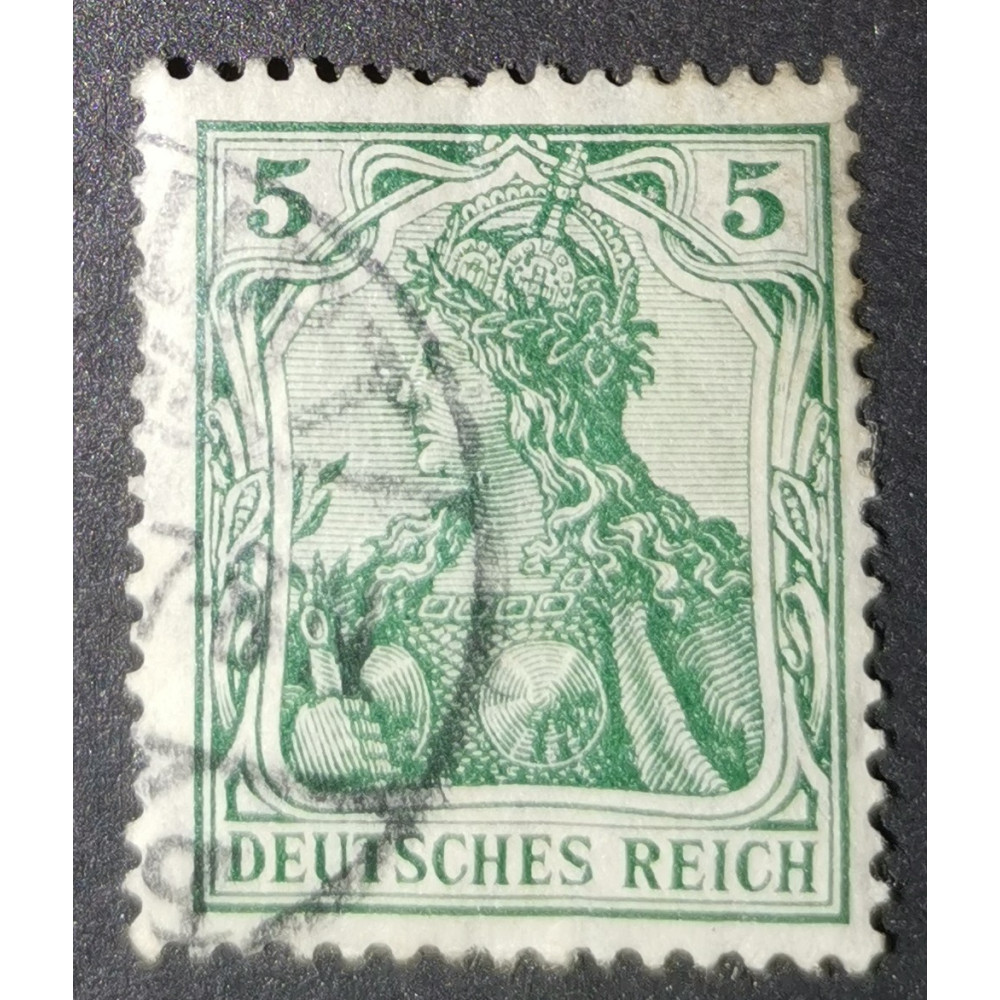 Selo Reich Alemão, 5Pfg., Mi.85, Usado/#