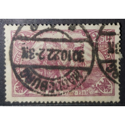 Sello Imperio Alemán (Deutsches Reich), 2.50Mk., Mi.115, Usado/#