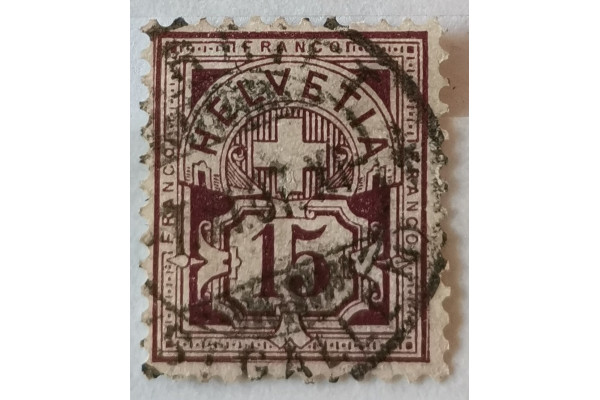Známka Švýcarsko, 15(C), Mi.57#