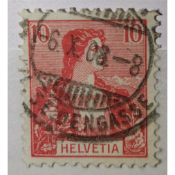 Briefmarke Schweiz, 10(C), Mi.98, Used/#