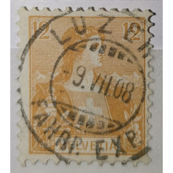 Briefmarke Schweiz, 12(C), Mi.99, Used/#