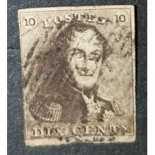 Známka Belgie, 10c, Mi.1a#