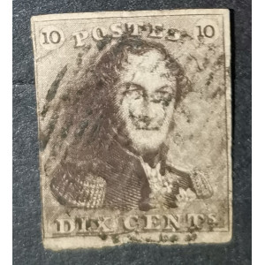 Známka Belgie, 10c, Mi.1a#