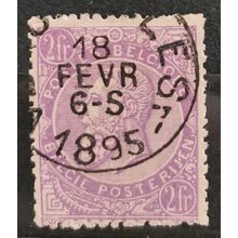 Stamp Belgium, 2 Fr, Mi.59, Used/#