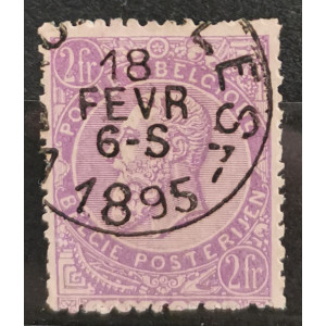 Stamp Belgium, 2 Fr, Mi.59, Used/#