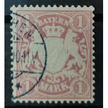 Známka Bavorsko, 1M, Mi.71#