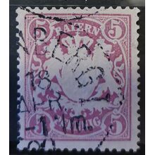 Známka Bavorsko, 5 Pf, Mi.55#
