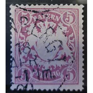 Známka Bavorsko, 5 Pf, Mi.55#