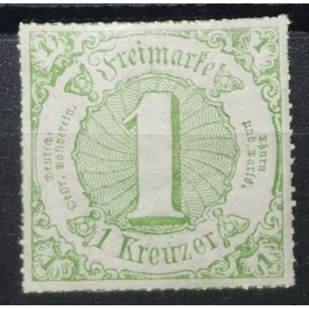 Známka Thurn Taxis, 1 Kr, Mi.51x*