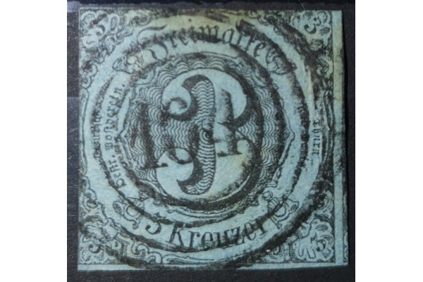 Známka Thurn Taxis, 3 Kr, Mi.12#