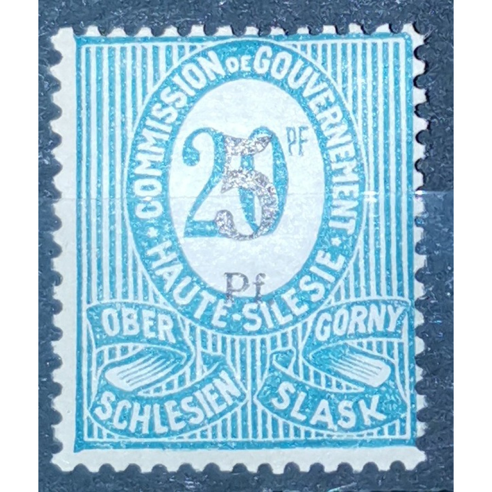 Stamp Upper Silesia, 5 Pf, Mi.10, MNH**