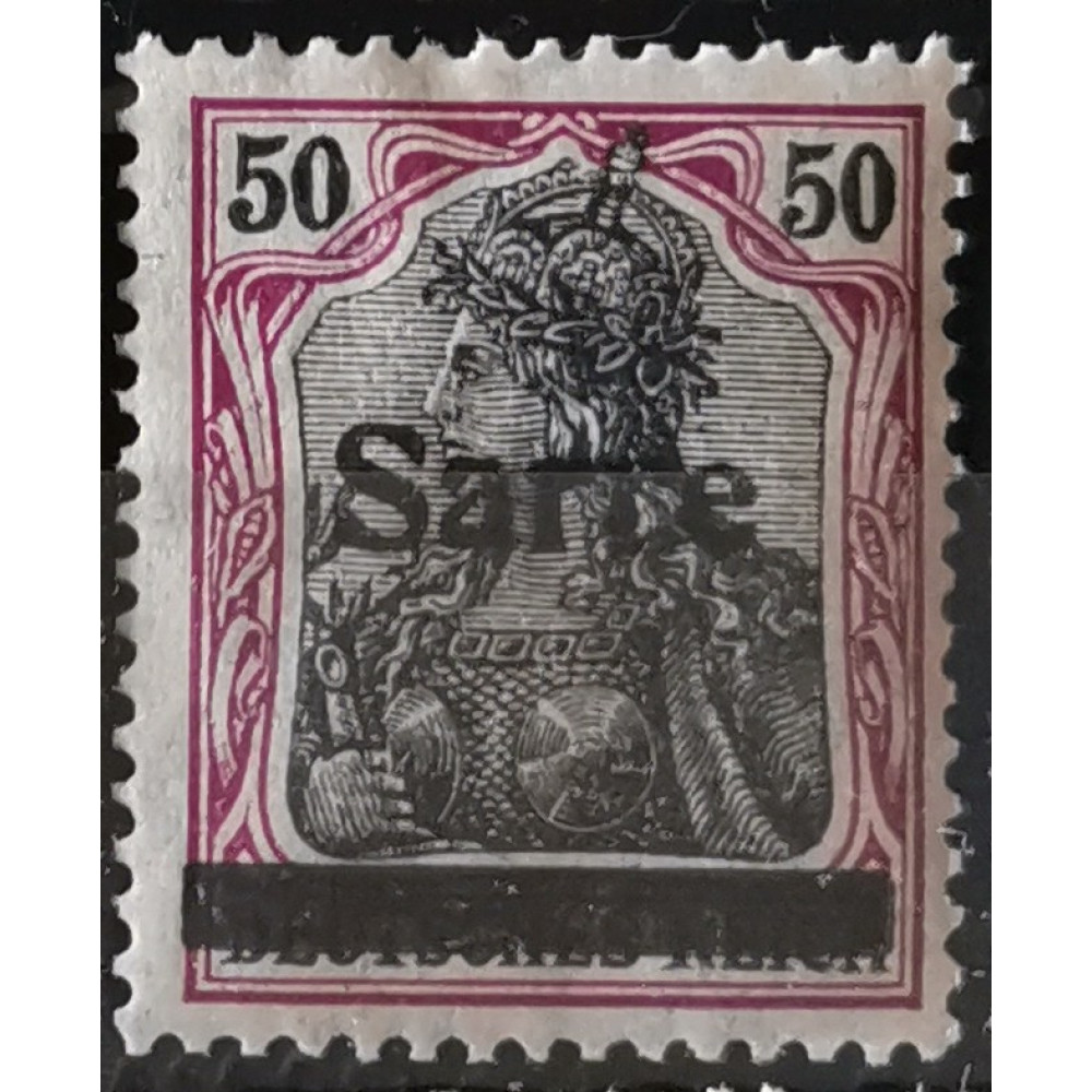 Briefmarke Saargebiet und Saar, 50 Pf, Mi.13, MH*