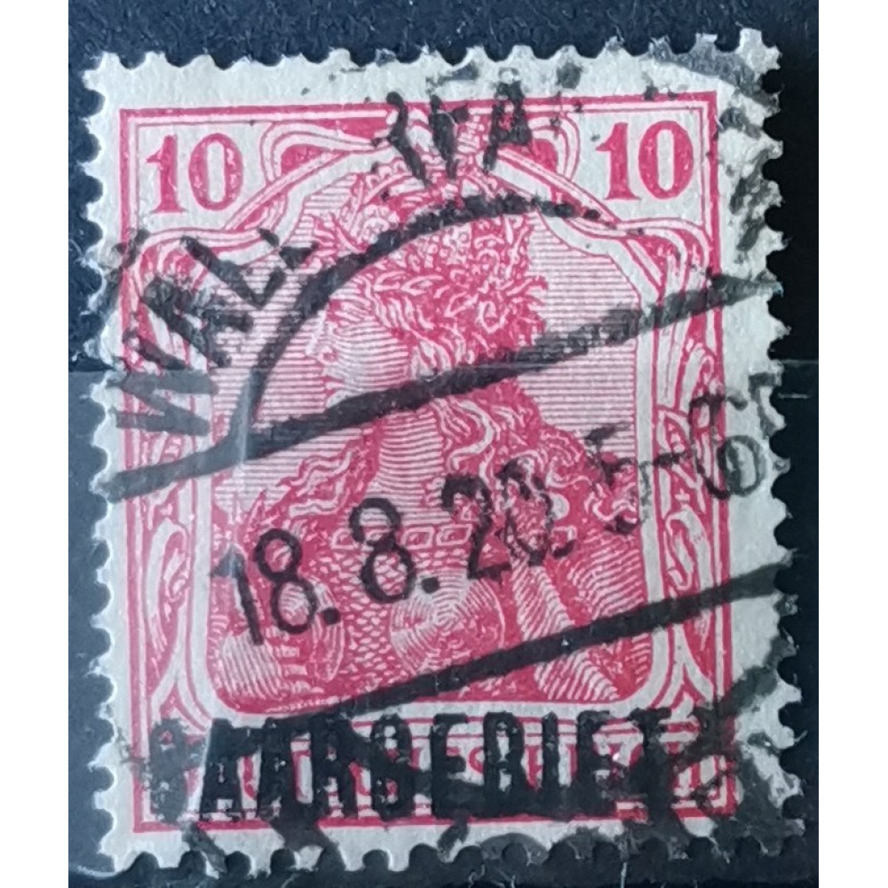 Známka Sársko, 10 Pf, Mi.33#