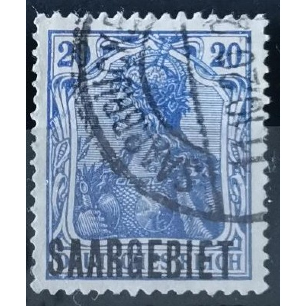 Briefmarke Saargebiet und Saar, 20 Pf, Mi.35, Used/#