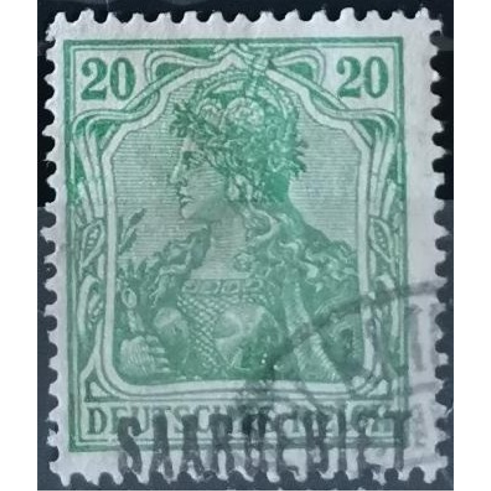 Briefmarke Saargebiet und Saar, 20 Pf, Mi.46, Used/#