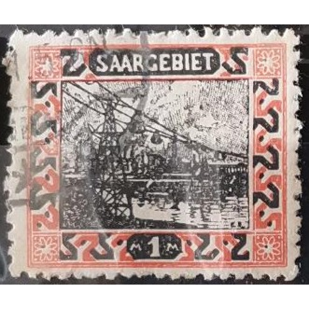 Selo Sarre, 1 M, Mi.63A, Usado/#