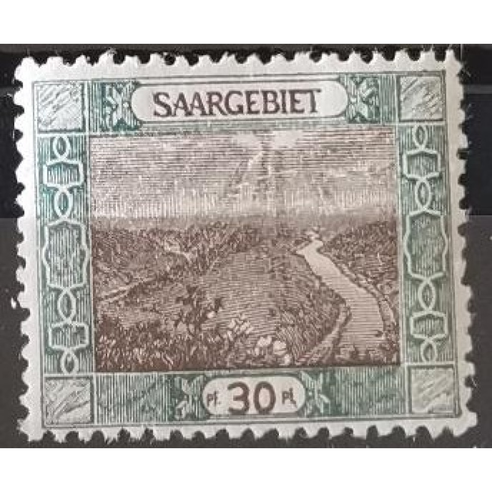 Briefmarke Saargebiet und Saar, 30 Pf, Mi.58A, MNH**