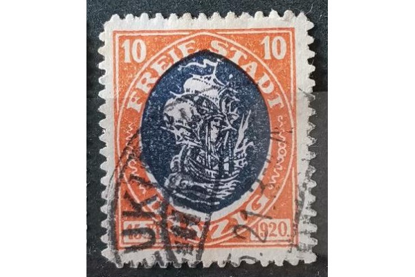 Známka Danzig, 10 Pf, Mi.54#