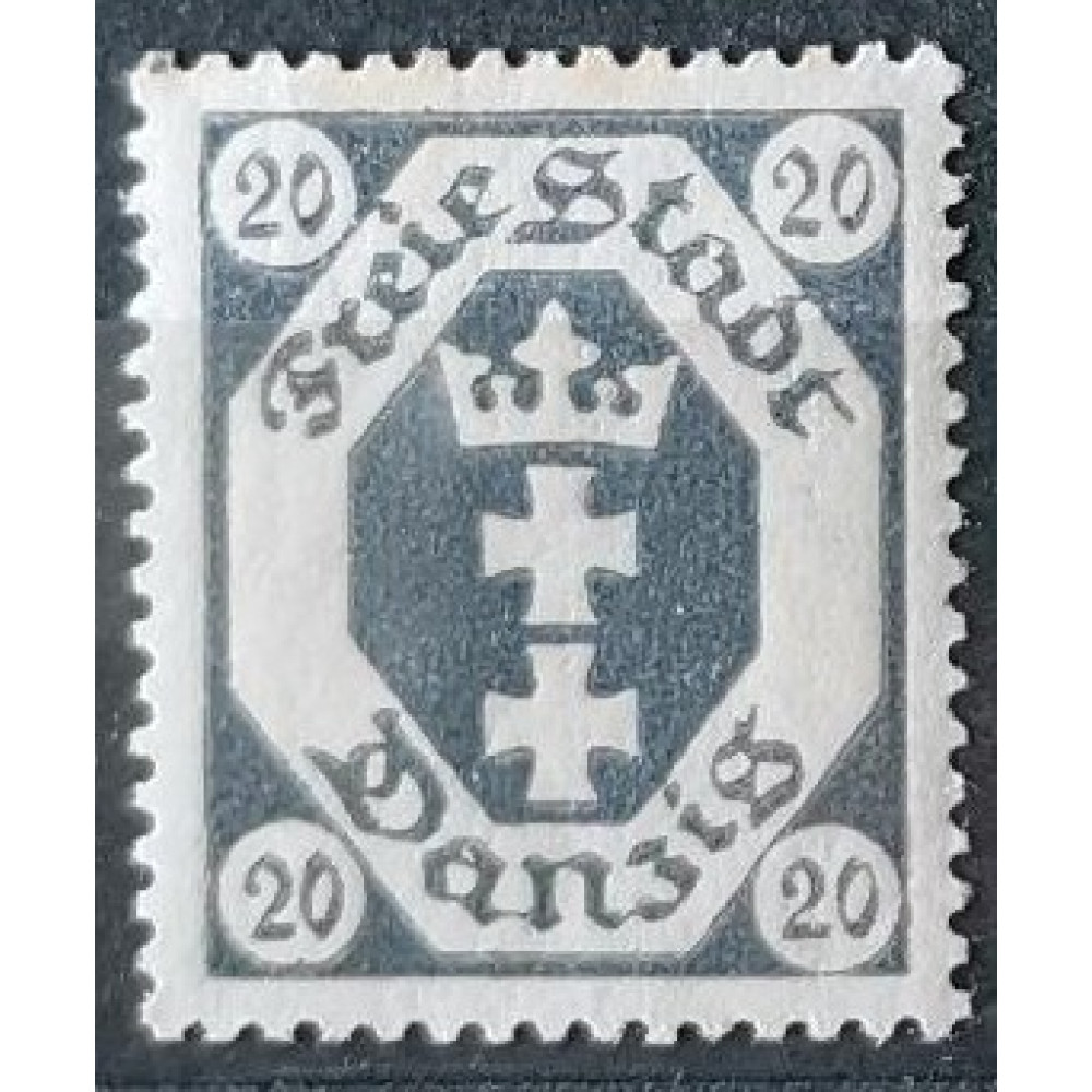 Známka Danzig, 20 Pf, Mi.76*