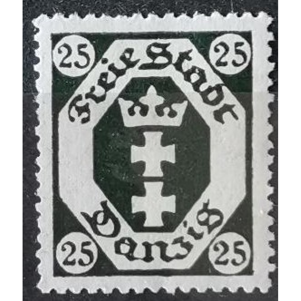 Stamp Danzig, 25 Pf, Mi.77, MH*