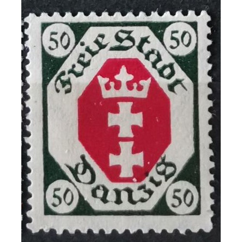 Známka Danzig, 50 Pf, Mi.80*