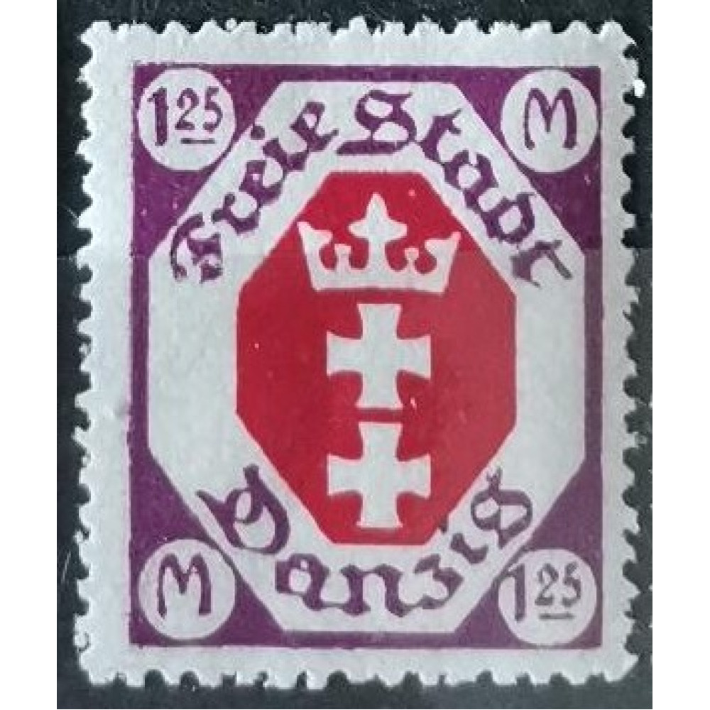 Známka Danzig, 1.25 M, Mi.95*