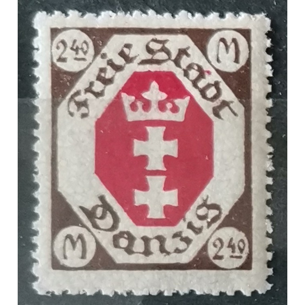 Známka Danzig, 2.40 M, Mi.97*