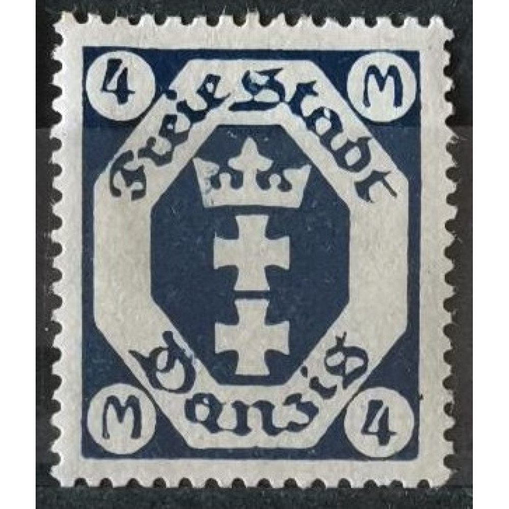 Známka Danzig, 4 M, Mi.98*