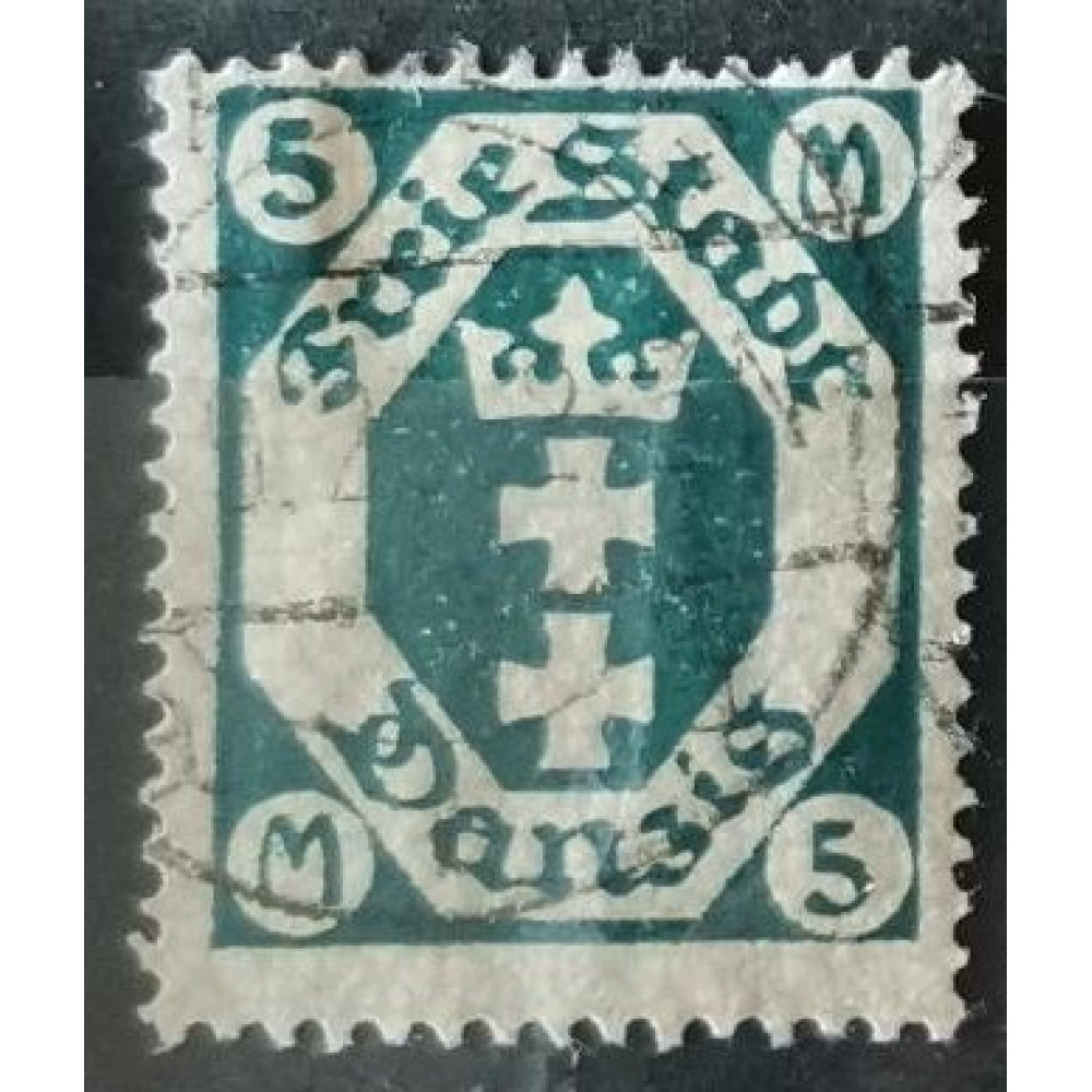 Známka Danzig, 5 M, Mi.108#