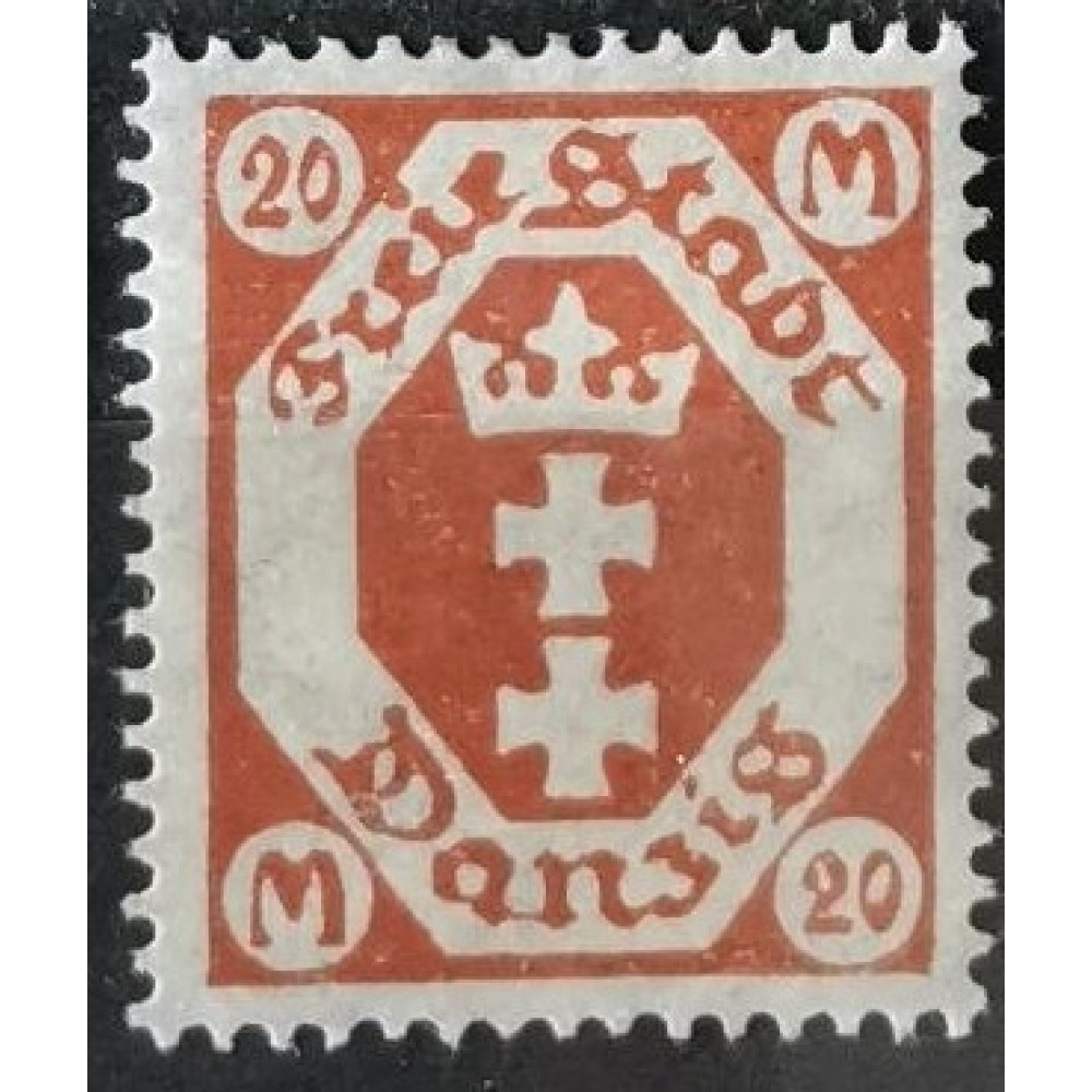 Známka Danzig, 20 M, Mi.111*
